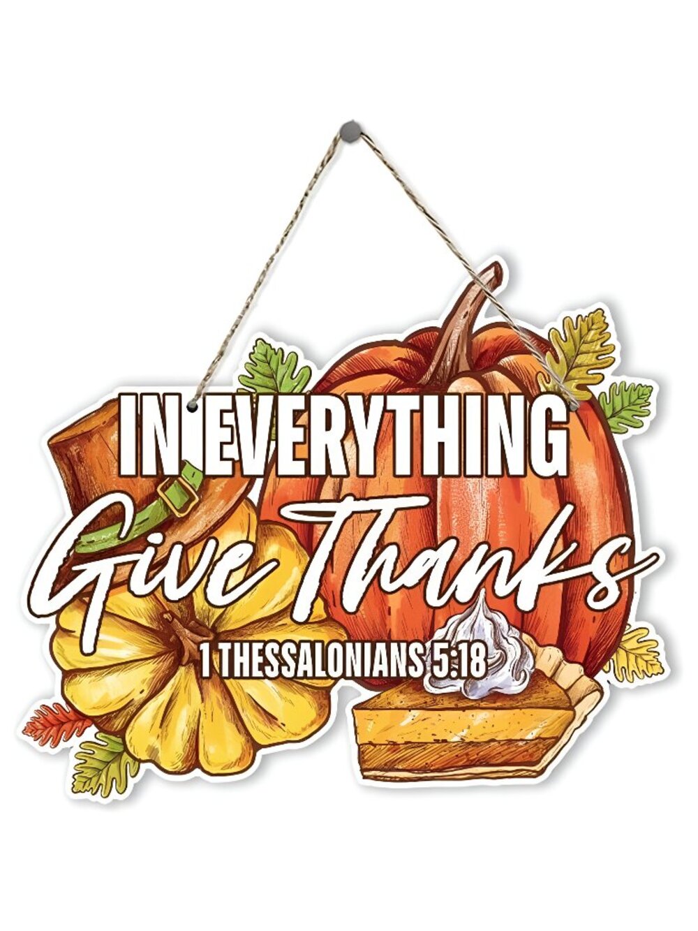 Thanksgiving Door Sign Decor, Scripture Wall Art, Christian Wood Signs, Autumn